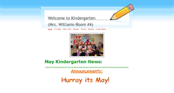 Desktop Screenshot of mrswkindergarten.weebly.com