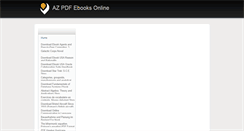Desktop Screenshot of pdfbooksonlineaz.weebly.com