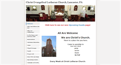 Desktop Screenshot of christlutheranlanc.weebly.com
