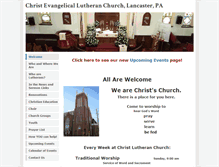 Tablet Screenshot of christlutheranlanc.weebly.com