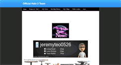 Desktop Screenshot of officialhalo3team.weebly.com