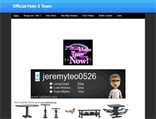 Tablet Screenshot of officialhalo3team.weebly.com