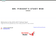 Tablet Screenshot of pinsent.weebly.com