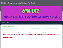 Tablet Screenshot of bin-biz.weebly.com