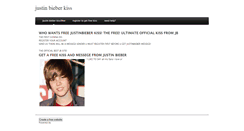 Desktop Screenshot of justinbieberkiss.weebly.com