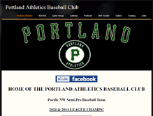 Tablet Screenshot of portlandathletics.weebly.com