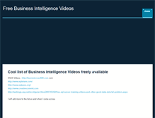 Tablet Screenshot of freebusinessintelligencevideos.weebly.com