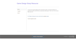 Desktop Screenshot of gamedesignstudyresource.weebly.com
