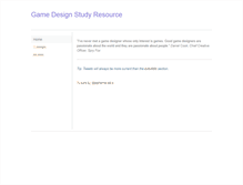 Tablet Screenshot of gamedesignstudyresource.weebly.com