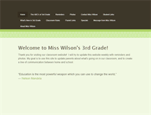 Tablet Screenshot of misswilsongrade3.weebly.com