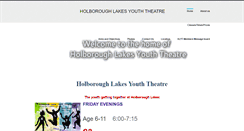 Desktop Screenshot of holboroughlakesyouththeatre.weebly.com