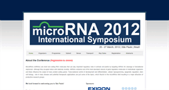 Desktop Screenshot of microrna2012.weebly.com