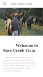 Mobile Screenshot of barecreekfarm.weebly.com
