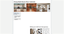 Desktop Screenshot of cheapbathroomfloorcabinets.weebly.com