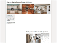 Tablet Screenshot of cheapbathroomfloorcabinets.weebly.com