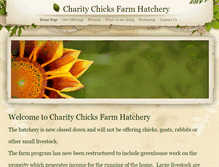 Tablet Screenshot of charitychicksfarmhatchery.weebly.com