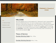 Tablet Screenshot of pittsfieldchurchofchrist.weebly.com