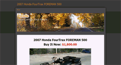 Desktop Screenshot of 2007hondafourtraxforeman500.weebly.com