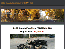 Tablet Screenshot of 2007hondafourtraxforeman500.weebly.com