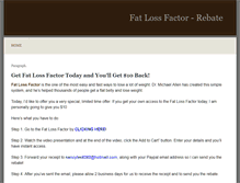 Tablet Screenshot of fatlossfactor247.weebly.com