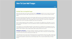 Desktop Screenshot of curenailfungusnow.weebly.com