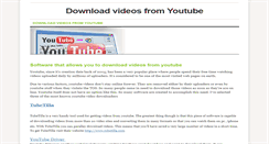 Desktop Screenshot of downloadyoutubevideos.weebly.com