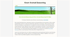 Desktop Screenshot of knorr-aromat-seasoning.weebly.com