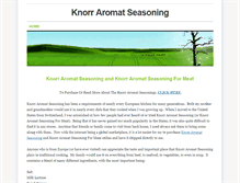 Tablet Screenshot of knorr-aromat-seasoning.weebly.com