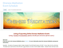 Tablet Screenshot of onenessmeditationevents.weebly.com
