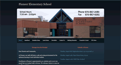 Desktop Screenshot of pioneerelementary.weebly.com