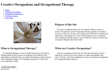 Tablet Screenshot of creativeoccupationsot.weebly.com