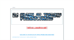 Desktop Screenshot of dj-slow-n-throw-productions.weebly.com