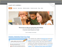 Tablet Screenshot of jumpinto.weebly.com