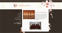 Desktop Screenshot of fortheloveofdance.weebly.com