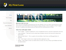 Tablet Screenshot of myfirstloan.weebly.com