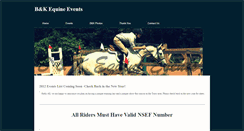 Desktop Screenshot of bkequineevents.weebly.com