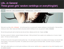Tablet Screenshot of lifeingeneralblog.weebly.com