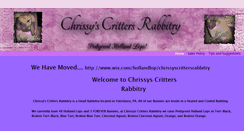 Desktop Screenshot of chrissyscrittersrabbitry.weebly.com