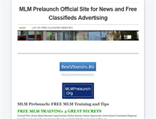 Tablet Screenshot of mlmprelaunch.weebly.com