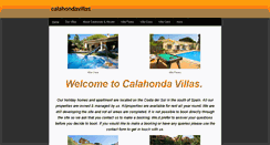 Desktop Screenshot of calahondavillas.weebly.com