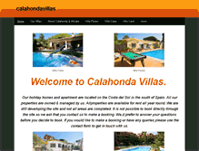 Tablet Screenshot of calahondavillas.weebly.com