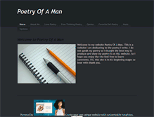 Tablet Screenshot of poetryofaman.weebly.com