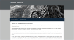 Desktop Screenshot of bicicletaselectricas.weebly.com