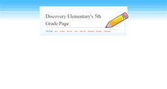 Desktop Screenshot of discovery5.weebly.com