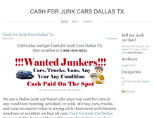 Tablet Screenshot of cashforjunkcarsdallas.weebly.com