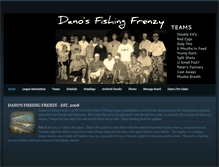 Tablet Screenshot of danosfishingfrenzy.weebly.com