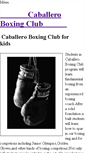 Mobile Screenshot of caballeroboxingclub.weebly.com