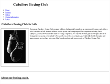 Tablet Screenshot of caballeroboxingclub.weebly.com