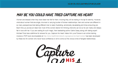 Desktop Screenshot of captureheart.weebly.com