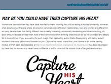 Tablet Screenshot of captureheart.weebly.com